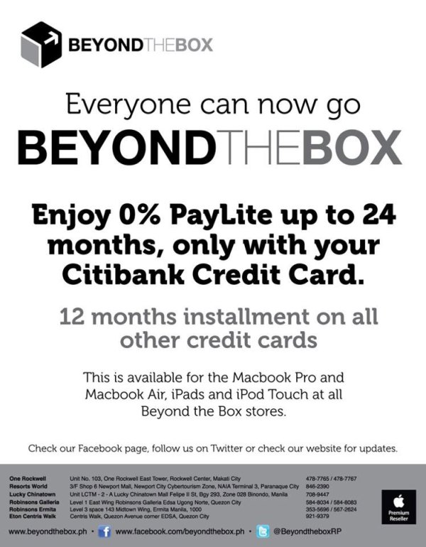 Beyond The Box Citibank Poster