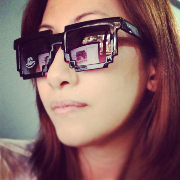 The geek in me couldn't resist buying these geek pixel eyewear from Aldo for P450 bucks.